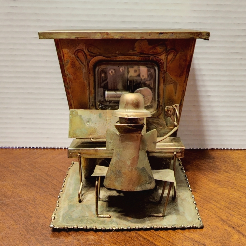 Copper Music Box JOKIWA Made in Japan Playing Ragtime Music Vintage